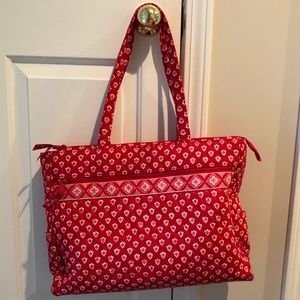 Red and white Vera Bradley Bag